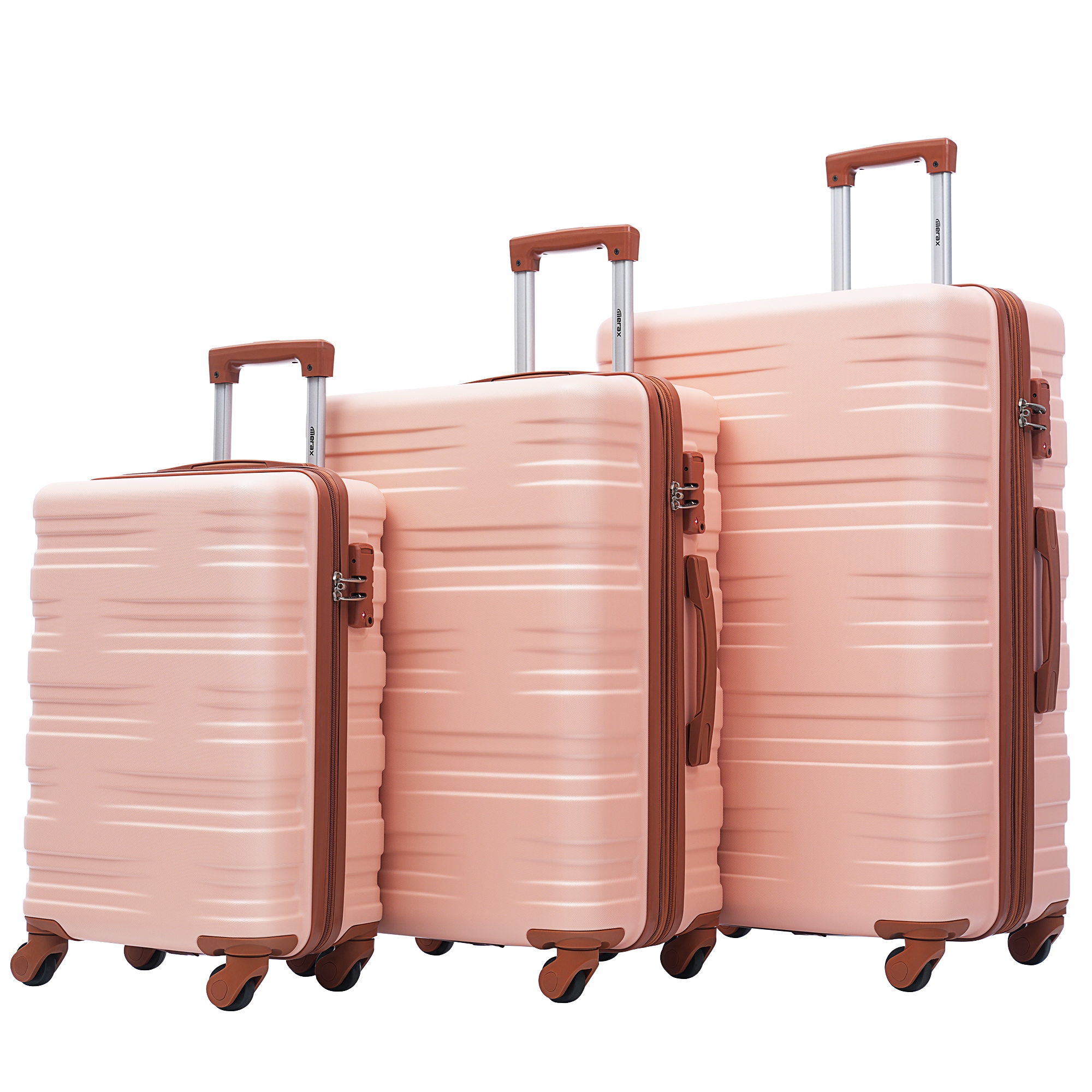 Travel Luggage Sets 3 Pcs, Hardshell Luggage Lightweight 100% ABS